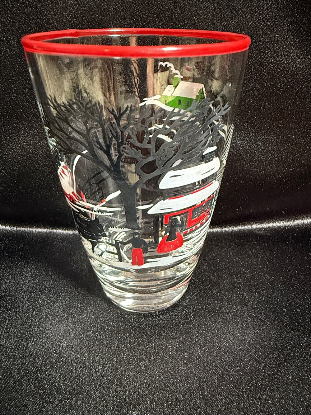 Libbey Glass Company Gay Glass Currier & Ives Collection